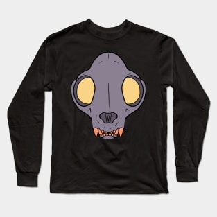 Cat Skull (war) Long Sleeve T-Shirt